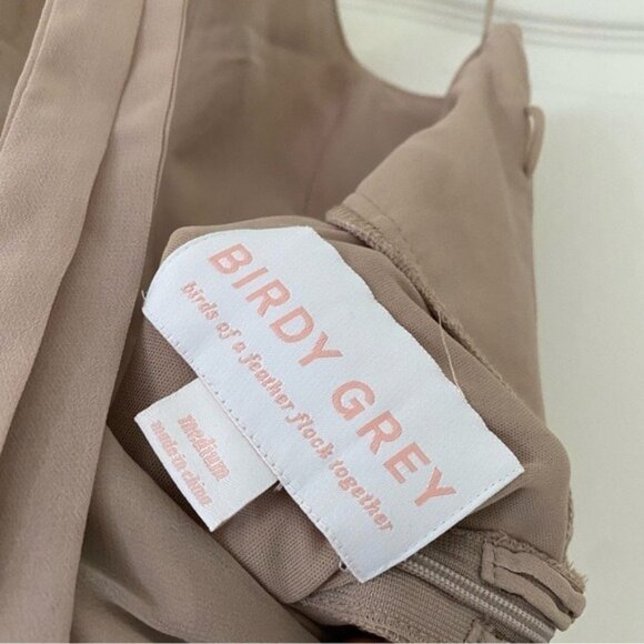 NWT: Birdy Grey Moni Convertible Dress Size Medium Nude Neutral Beige Bridesmaid - Picture 6 of 12